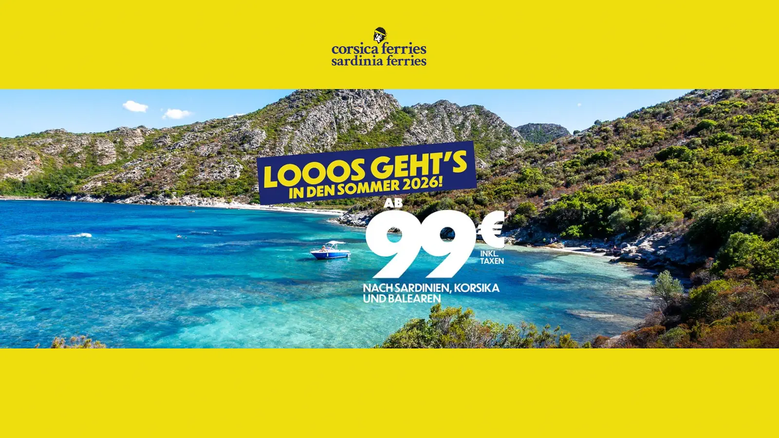 Corsica Ferries Buchungsstart und Flex Ticket 2026