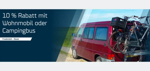 DFDS Camper Rabatt - mit bis zu 10% Rabatt nach England reisen.