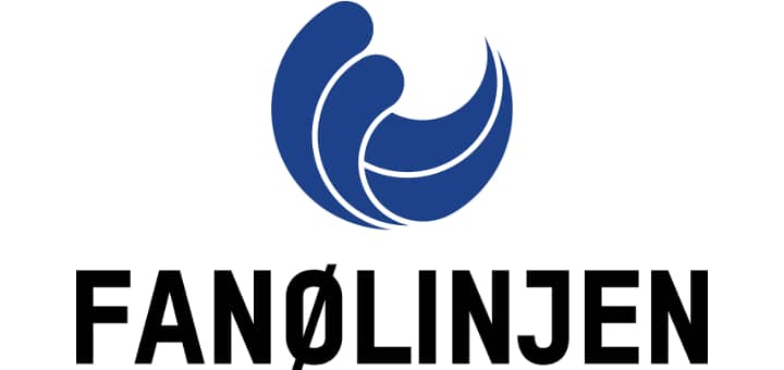 Logo firmy spedycyjnej Fanølinjen