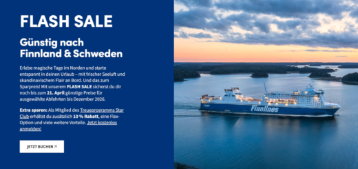 Finnlines Flash Sale 2026 ze zniżką na bilety promowe do Finlandii i Szwecji.