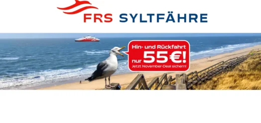 Prom FRS Syltfähre w listopadzie.