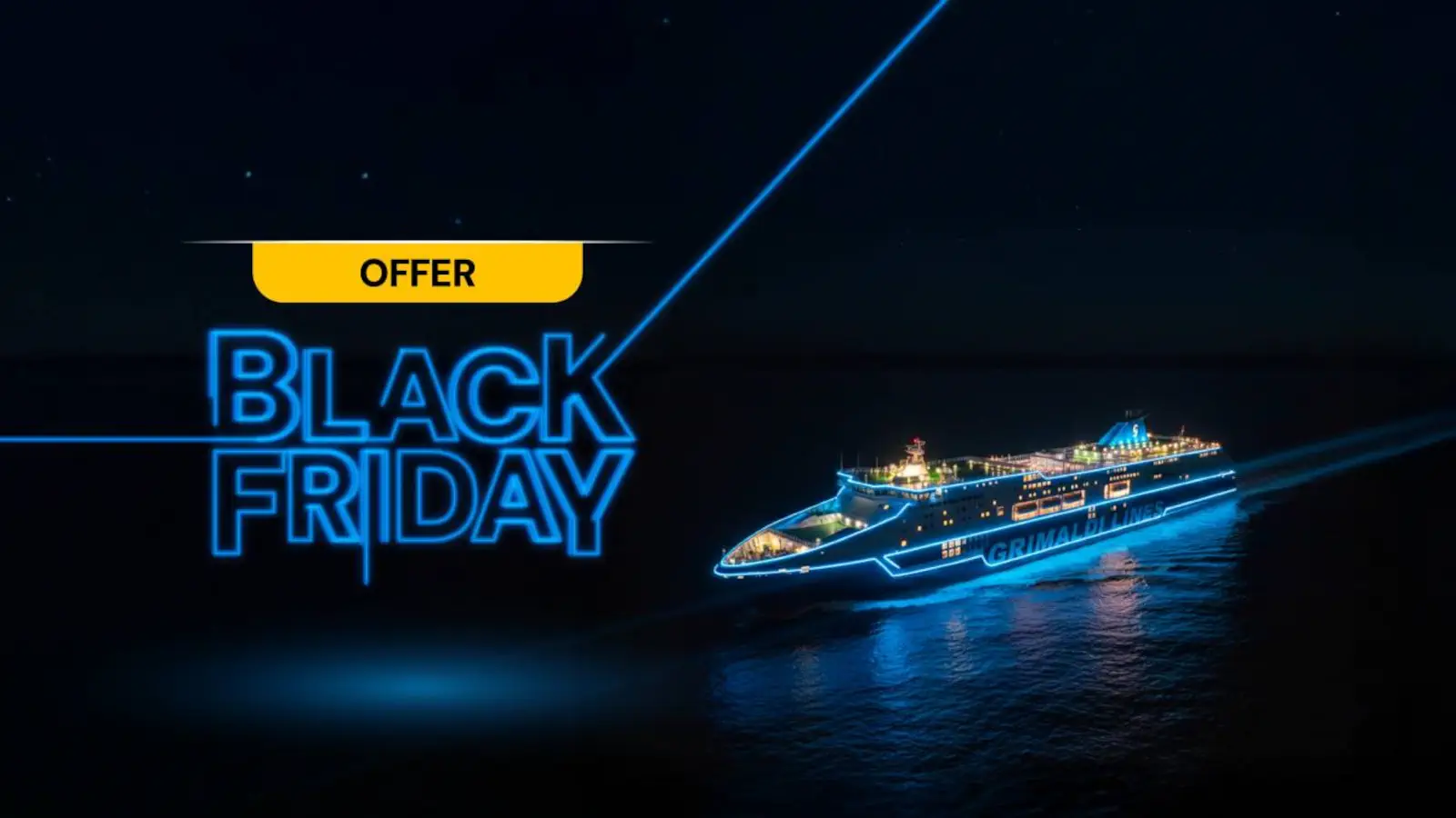 Grimaldi Lines Black Friday 2025 - 20% zniżki na połączenia promowe