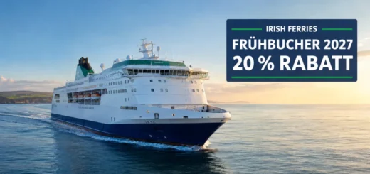 Irish Ferries oferuje 20% zniżki za wczesną rezerwację na Promy z Francji do Irlandii w 2027 roku.