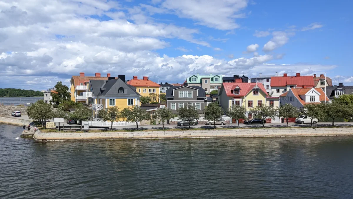 Widok na małą wyspę Ekholmen w Karlskronie