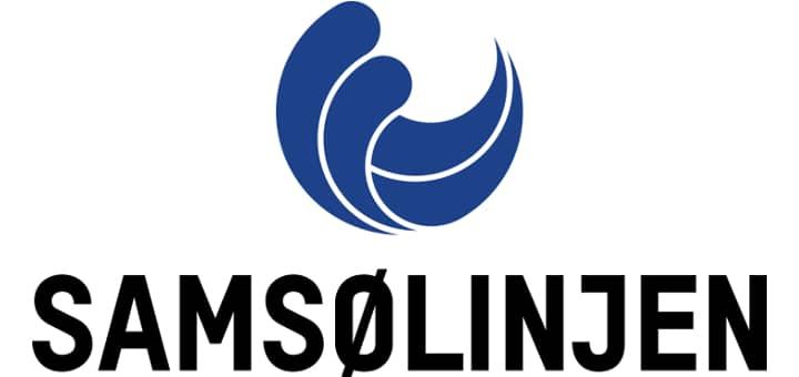 Logo firmy żeglugowej Samsølinjen