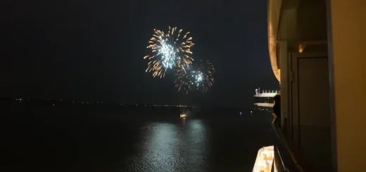 Sylwester na pokładzie promu wycieczkowego.