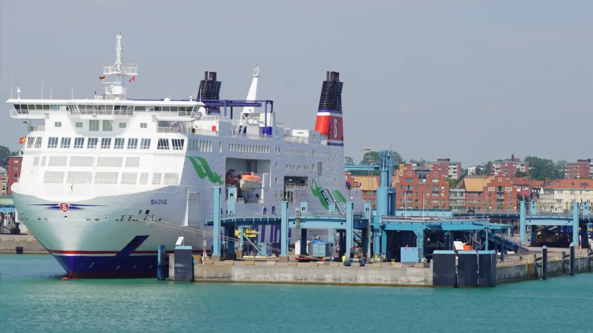 Prom Stena Line Skane z portu w Trelleborgu.