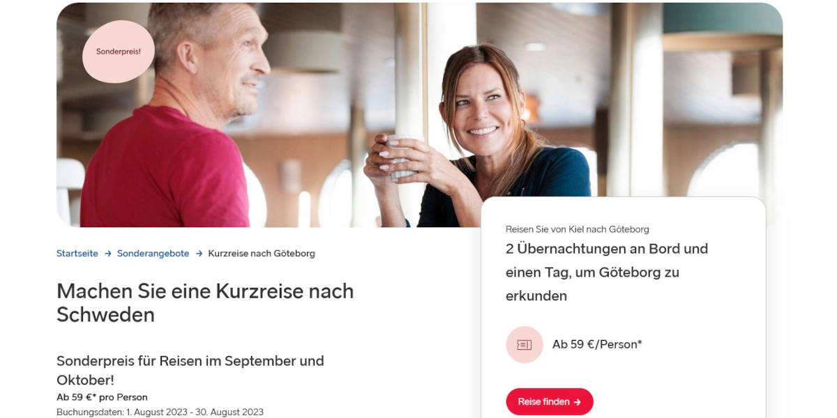 Stena Line Oferta krótkiej podróży do Göteborga