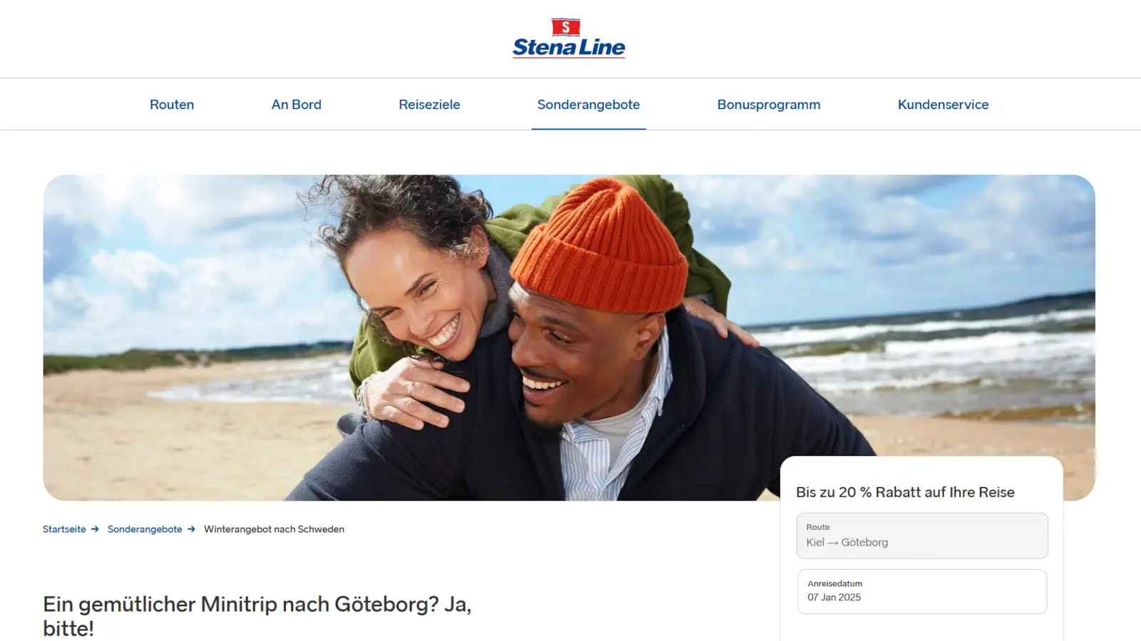 Stena Line Oferta zimowa - zarezerwuj mini wycieczkę do Göteborga z 20% zniżką